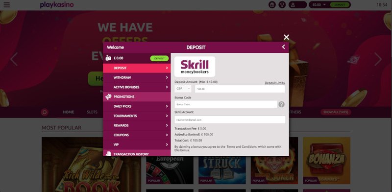 Canada - casino skrill